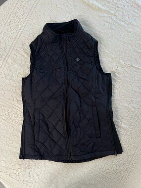 Black Puffer Vest by Heated Clothes M